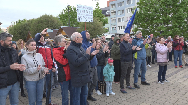 Občiansky protest na Myjave 25. apríla