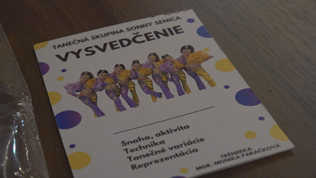 Vysvedčenie tanečnej skupiny SONNY
