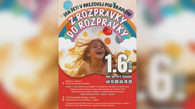 Medzinárodný deň detí bude na námestí v Brezovej